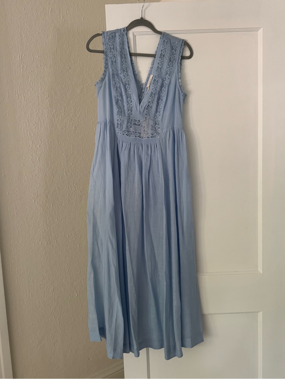 Doen Icy Blue Lace-Trim Victoria Dress - Picture 4 of 8